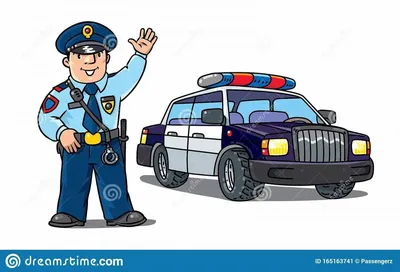 Смешной полицейский Иллюстрация детей Иллюстрация штока - иллюстрации  насчитывающей предохранитель, шарж: 68215394