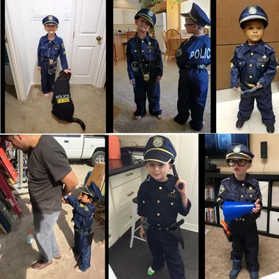 Костюм Полицейского для мальчиков, детский косплей для детей, Костюм  полицейской армии, комплект одежды с длинным рукавом, нарядное платье для  копов любого размера | AliExpress
