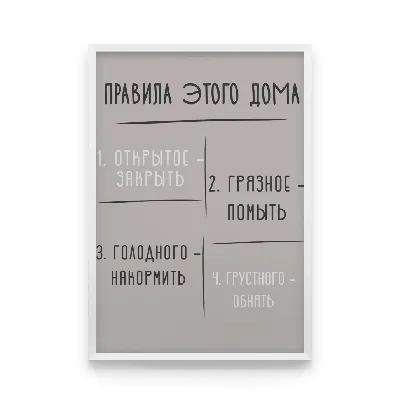 Постер на дереве «Правила семьи» белый 40x50 см по цене 748 ₽/шт. купить в  Кирове в интернет-магазине Леруа Мерлен
