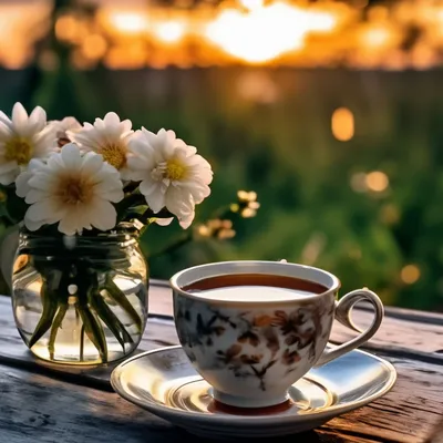 Чашка чая, книга, и цветы. Stock Photo | Adobe Stock