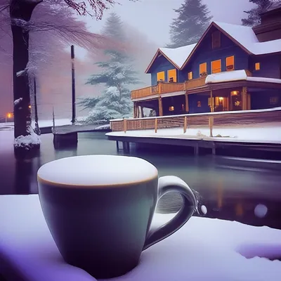 Картинка: С добрым зимним утром! Со снежным декабрём!