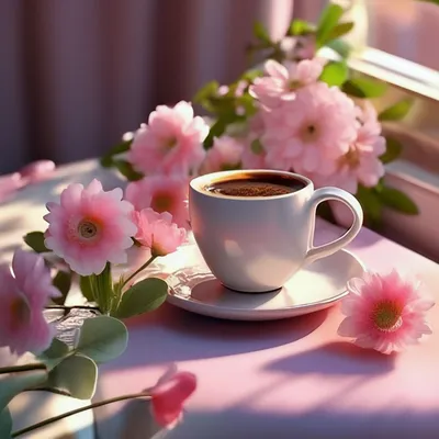 Открытка доброе утро с красивыми розами — скачать бесплатно