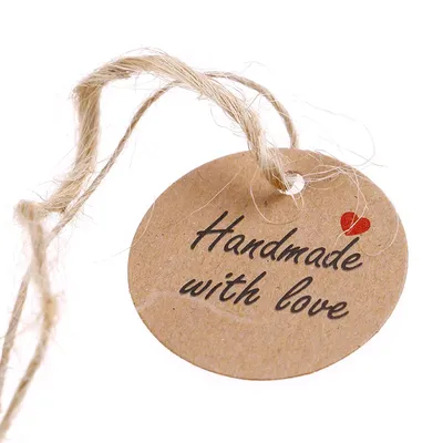 ярлыки с надписью «Handmade With Love» | AliExpress