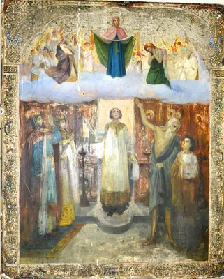 Икона Покров Пресвятой Богородицы Арт.1848, готовая и под заказ, купить в  мастерской Наследие