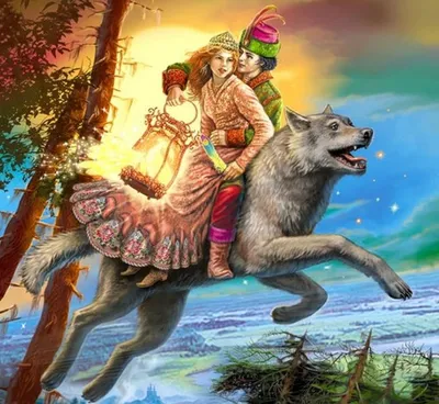 Картинки сказки иван царевич и серый волк обои