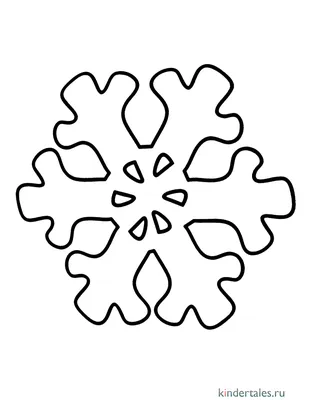 Снежинка детская» раскраска для детей - мальчиков и девочек | Скачать,  распечатать бесплатно в формате A4