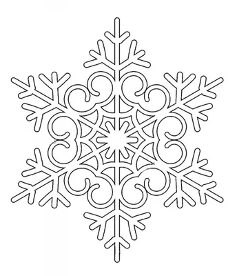 Раскраска Снежинка для детей: распечатать бесплатно, скачать