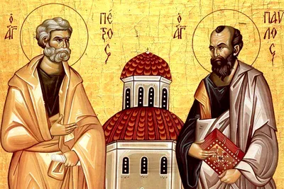 Икона святых апостолов Петра и Павла † Евангелидис Д. Элиас
