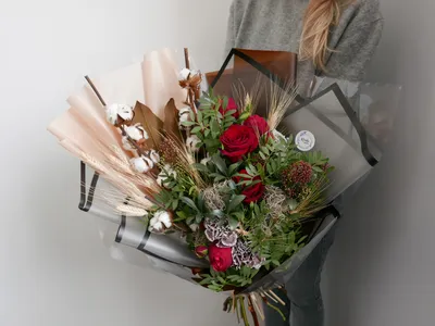 Композиция с альстромерией «Мужской букет» - салон цветов «Makilove»