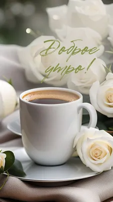 утренний кофе эстетика,цветы,утренние пожелания,доброе утро,картинки для  настроения | Good morning, Morning
