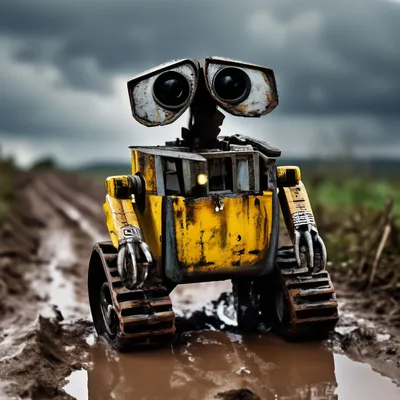 Грустный робот wall-e валли застрял…» — создано в Шедевруме