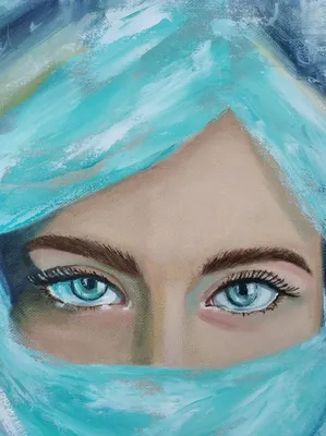 Глаза восточной женщины в парандже, близко Стоковое Фото - изображение  насчитывающей глаза, глаз: 156494822