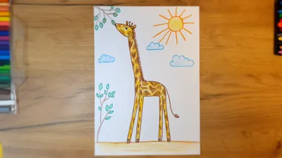Детские Жирафа В Разных Позах — стоковая векторная графика и другие  изображения на тему Жираф - Жираф, Съёмка сбоку, Африка - iStock