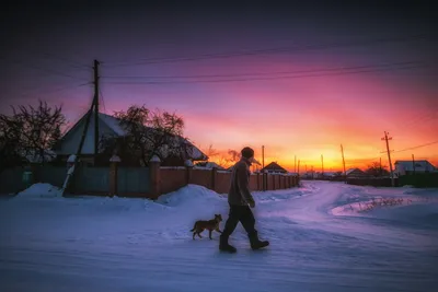 Зимний вечер в деревне.... Photographer Nikitinskiy Aleksandr