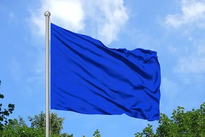Синий флаг купить - флаг синего цвета на заказ
