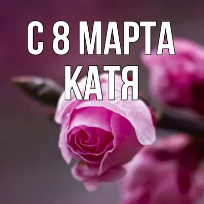Катя! С 8 марта! Красивая открытка для Кати! Мигающая открытка ГИФ на  блестящем фоне. Большой букет красивых белых роз.