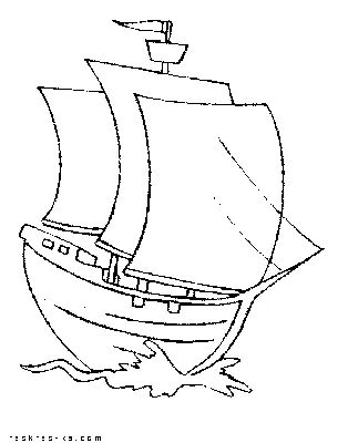 Корабль с парусами рисунок детский (41 фото) » рисунки для срисовки на  Газ-квас.ком