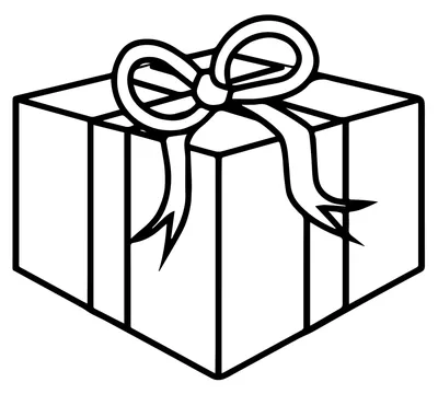 подарок ящик руки живопись PNG , черно белый, подарок коробка, детей PNG  картинки и пнг PSD рисунок для бесплатной загрузки