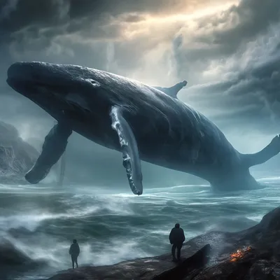 Песня китов Очень красивая Пробуждает…» — создано в Шедевруме