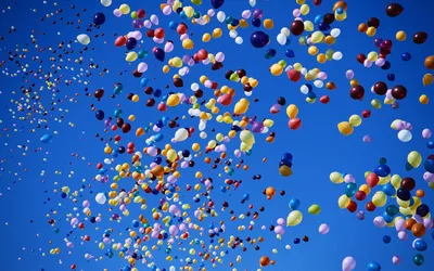 Яркие шарики металлик и цифра — Купить воздушные шары в Самаре