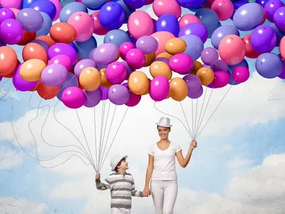 Красивые картинки воздушных шаров обои