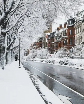 Красивые картинки зима в городе обои