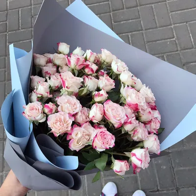 Красивый букет из розы и эустомы №573 - 🌹 Новосибирск :