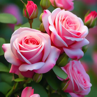 Красивые розы» — создано в Шедевруме