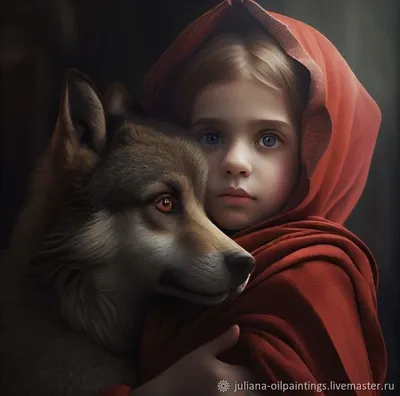 Красная шапочка и волк картинки обои