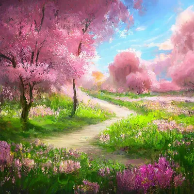 Весна - это красота пробуждения природы» — создано в Шедевруме