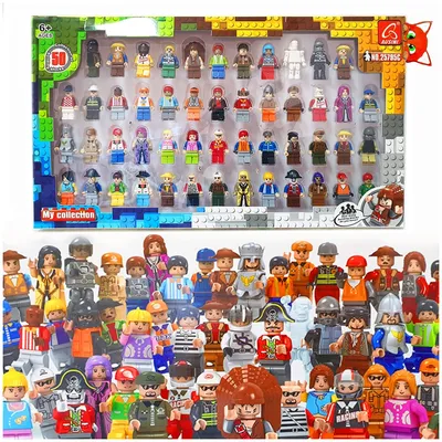 Фигурки человечков лего, набор 50 штук, My collection совместимы с Лего —  купить в интернет-магазине по низкой цене на Яндекс Маркете