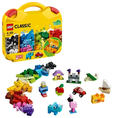 Amazon.com: LEGO Classic Creative Suitcase 10713 - Includes Sorting Storage  Organizer Case with Fun Colorful Building Bricks, Preschool Learning Toy  for Kids, Boys and Girls Ages 4 Years Old and Up :