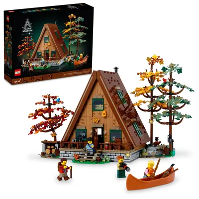 LEGO Ideas A-Frame Cabin 21338 Collectible Model Kit for Adults to Build -  Walmart.com