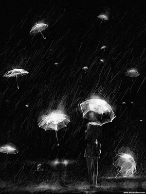 Картина «Летний дождь» Картон, Масло 2022 г.