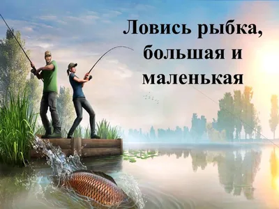 Ловись рыбка большая и маленькая картинки обои