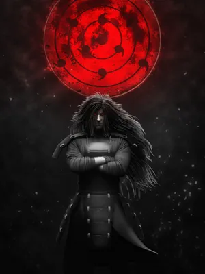 Uchiha Madara Naruto Japan Anime Red Moon #1 Digital Art by Hha - Fine Art  America