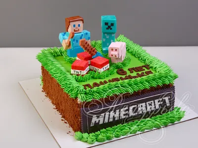 Вафельная картинка Minecraft на торт 2 ᐈ Купить в Киеве | ZaPodarkom