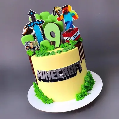 Торт Майнкрафт на день рождения - Лучшие торты на заказ в Москве!