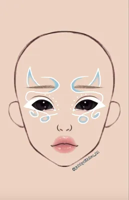 white graphic eye look | Anime eye makeup, Graphic makeup, Makeup drawing