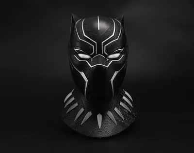 Marvel Black Panther with American Flag · Creative Fabrica
