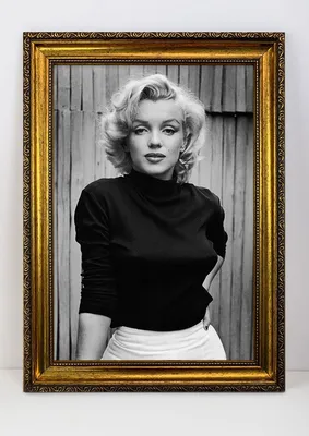 Портрет/Картина Мэрилин Монро в багетной рамке под золото / А-1 (60x84 см.)  - купить по низкой цене в интернет-магазине OZON (736775746)