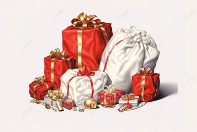 Новогодний полипропиленовый ПП пакет \"Мешок подарков\", 25х40 см, новогодняя  упаковка