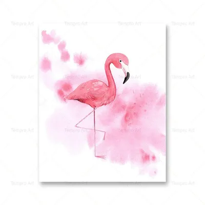 Картинки для срисовки в скетчбук фламинго (24 шт)