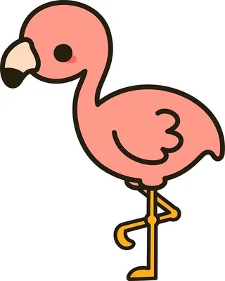 Маленький милый фламинго с венком …» — создано в Шедевруме