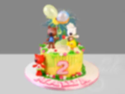 Торт с мимимишками. 3 года | Торт на день рождения, Торт, Торт для ребёнка