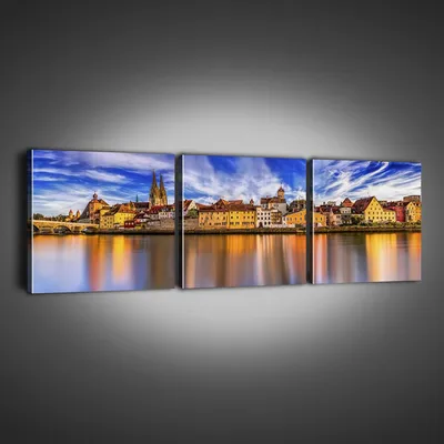 Модульные картины для интерьера AngeArt, набор 3 шт, 30*40 см - купить по  низкой цене в интернет-магазине OZON (1316057820)