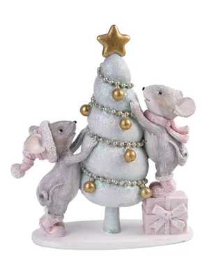 Ёлочные игрушки :: Мышки :: Новогодняя игрушка 'Мышь Жерар' - GLASSNAYA -  Мастерская маленьких витражных украшений
