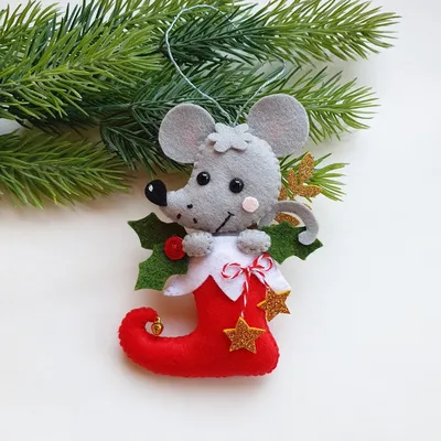 Купить Подвеска новогодняя «Мышка со звездой» в Новосибирске, цена,  недорого - интернет магазин Подарок Плюс