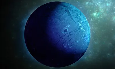 Планета Нептун в космосе стоковое фото. изображение насчитывающей научно -  185405000