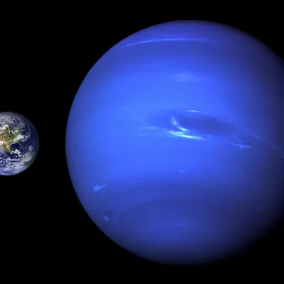 Нептун. Планета солнечной системы. Восьмая планета. Элементы этой картины  обеспечили наса Стоковое Изображение - изображение насчитывающей газ,  наружно: 191172985